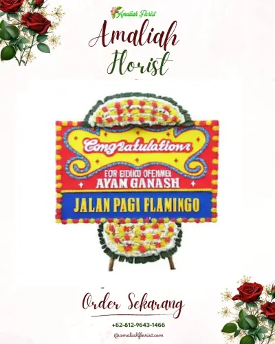 Bunga Papan Congratulation di Perum Bersatu